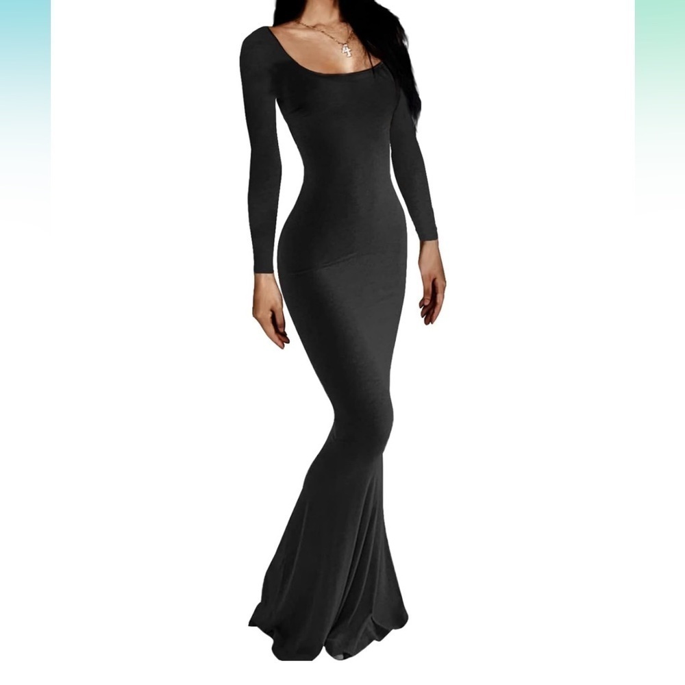 Black maxi dress